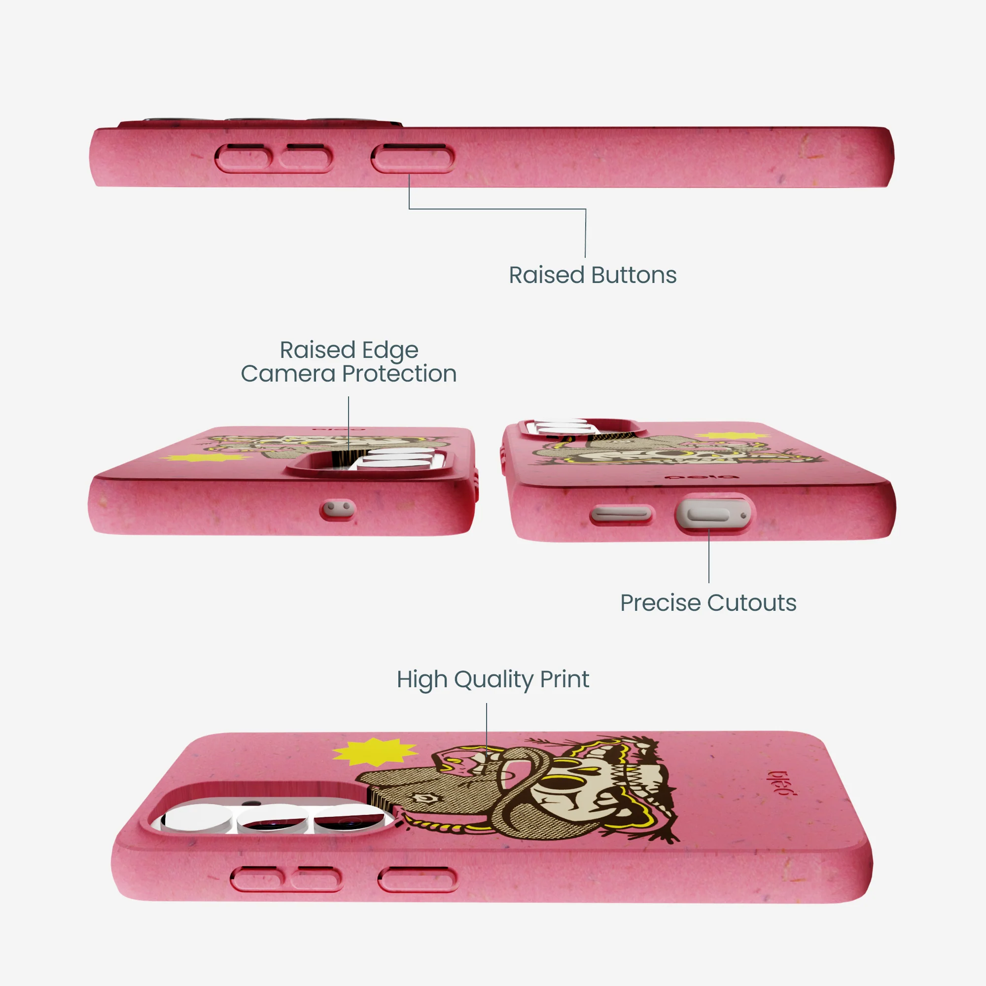 Bubblegum Pink Snakebite Samsung Galaxy S26 Case - Image 3