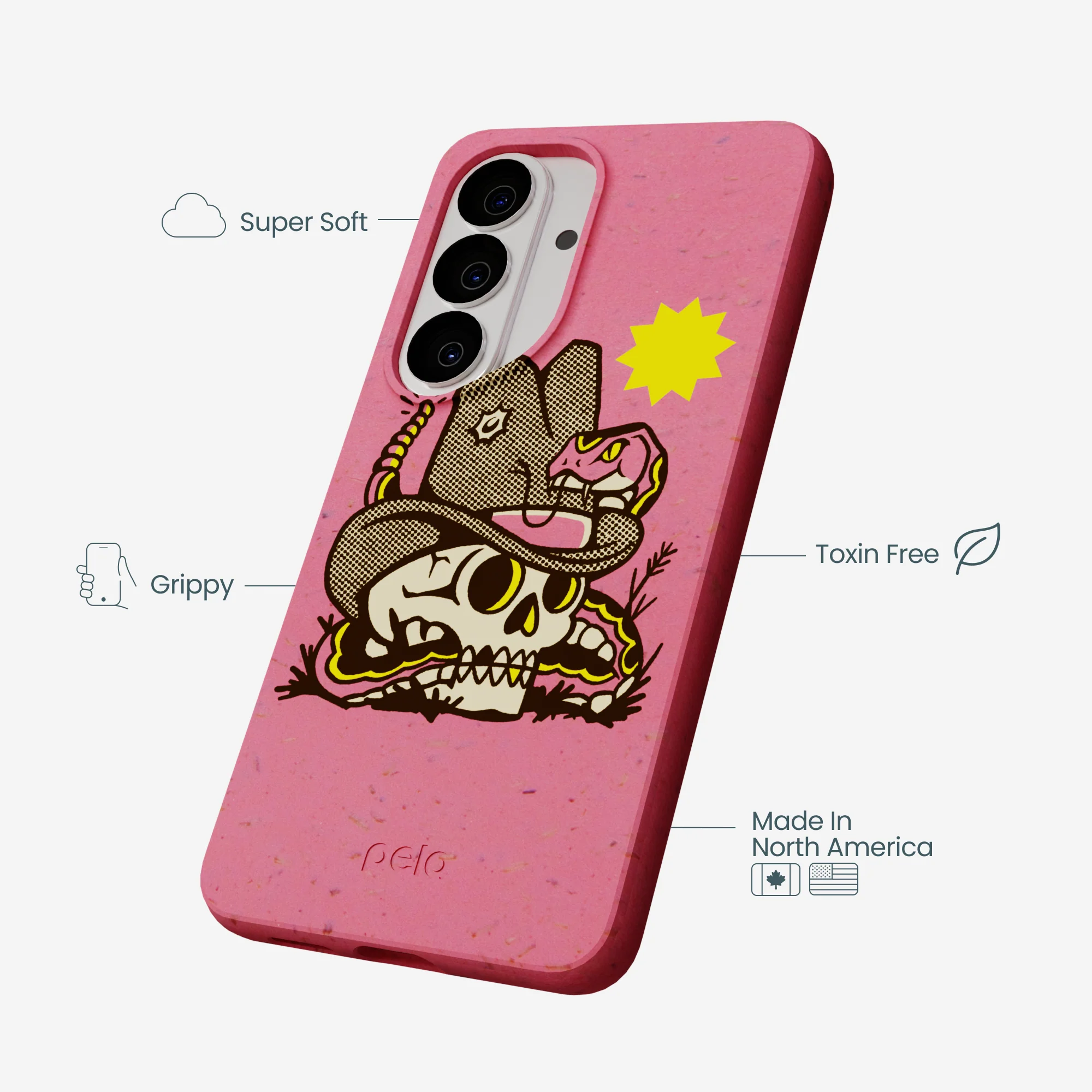Bubblegum Pink Snakebite Samsung Galaxy S26 Case - Image 4