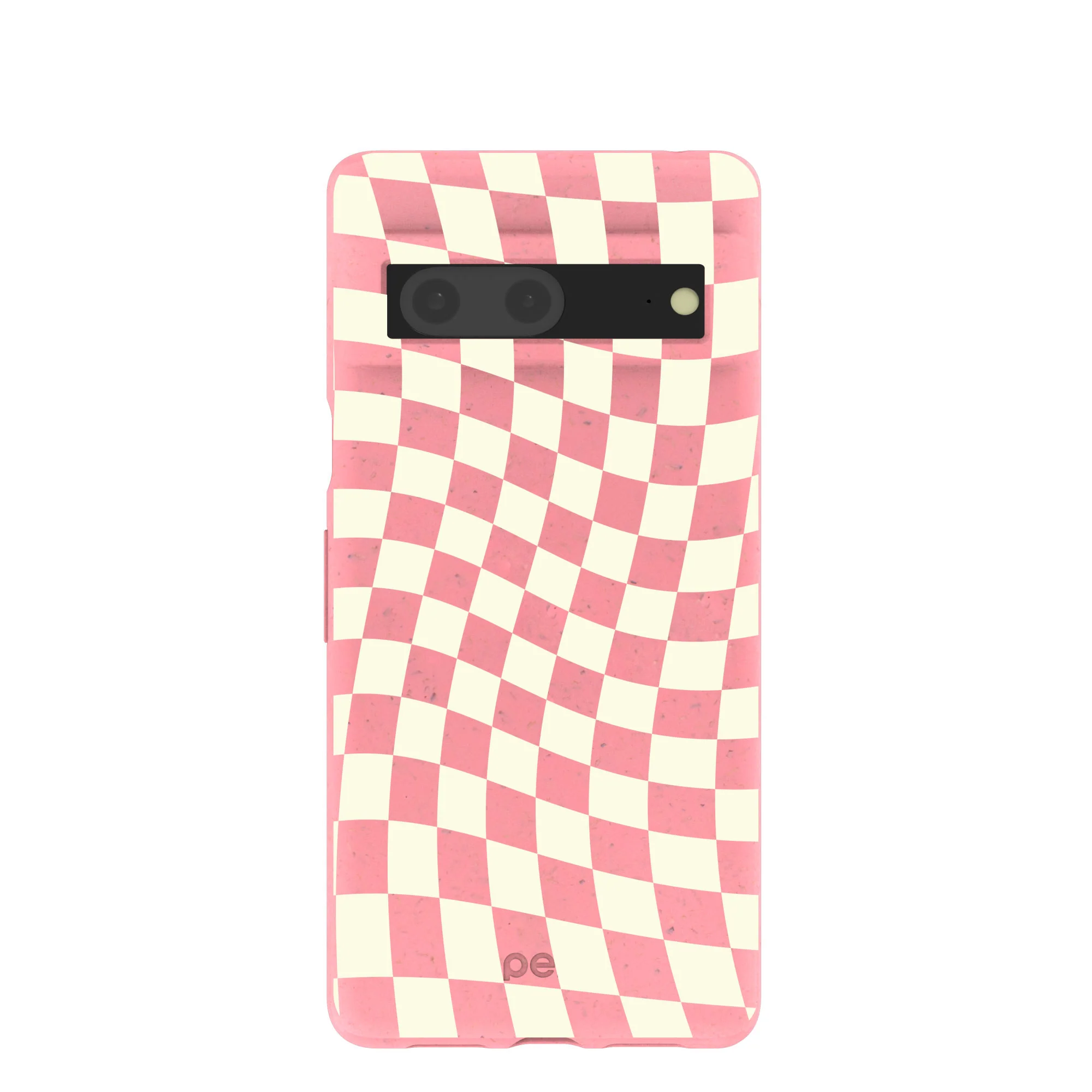 Bubblegum Pink Warped Checkers Google Pixel 7 Case