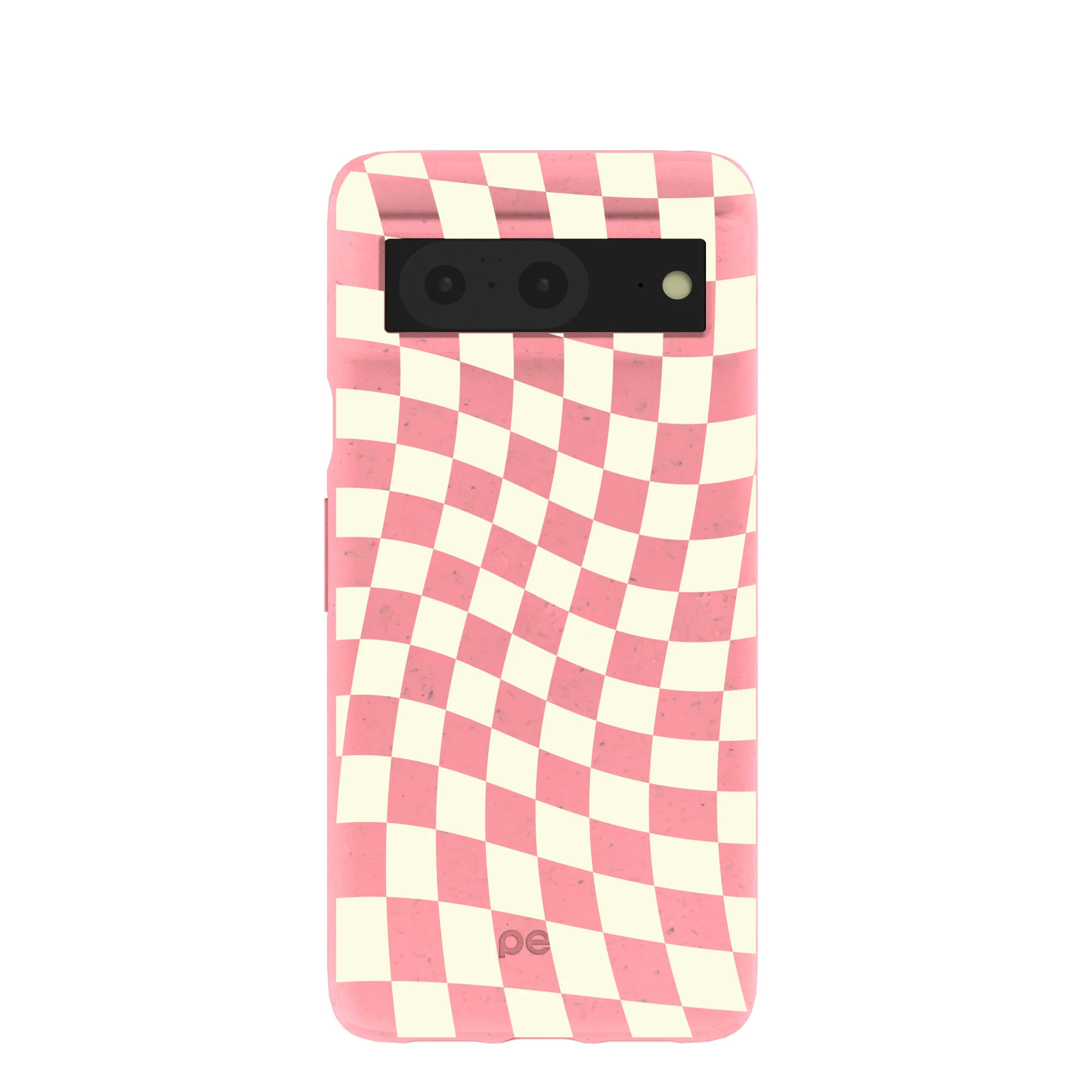 Bubblegum Pink Warped Checkers Google Pixel 8 Case