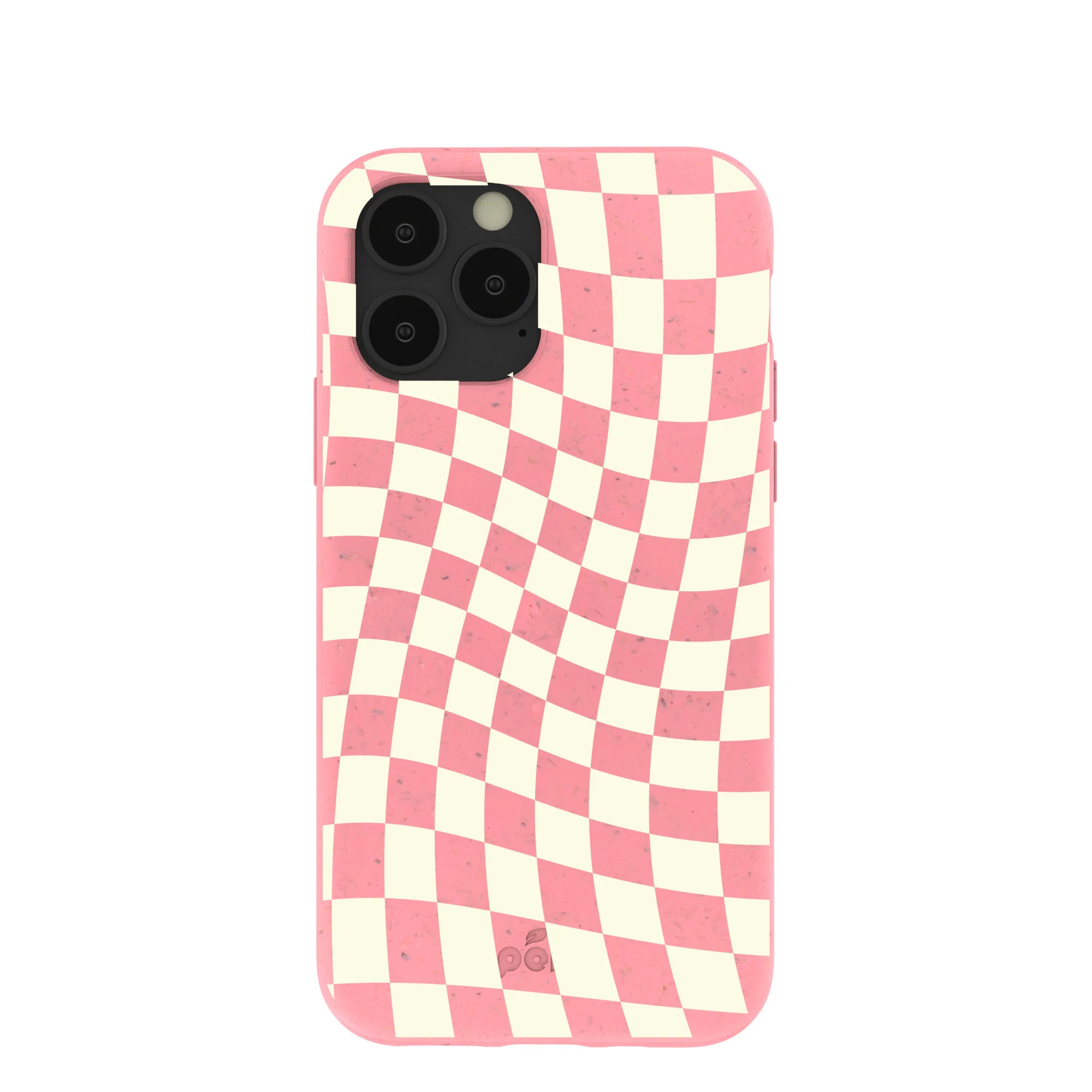 Bubblegum Pink Warped Checkers iPhone 11 Pro Case