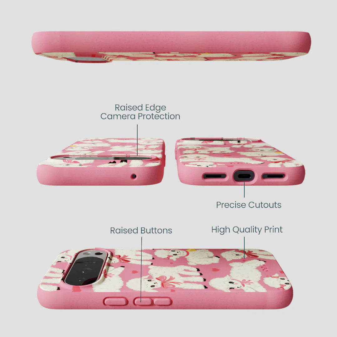 Bubblegum Pink Wool You Be Mine Google Pixel 10 Pro XL Case - Image 3