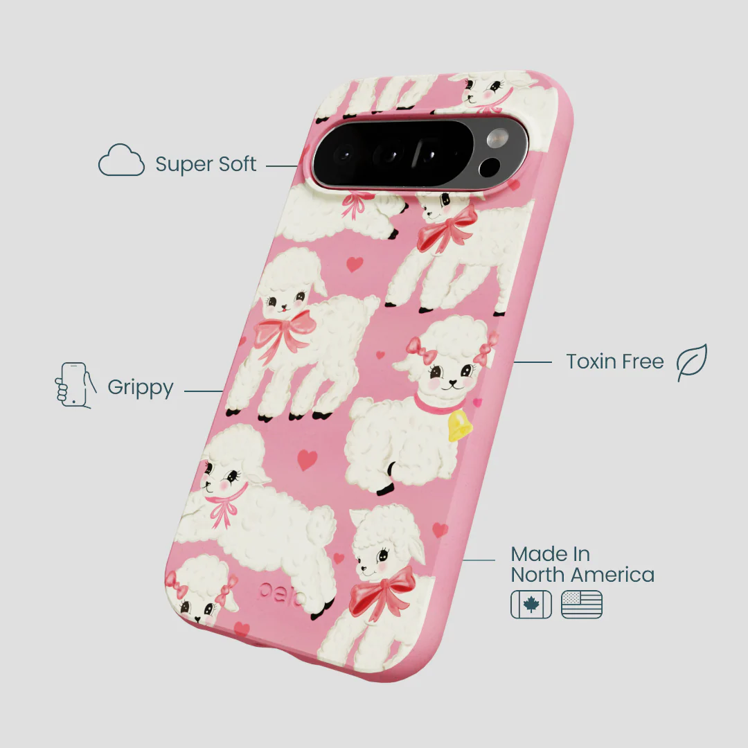 Bubblegum Pink Wool You Be Mine Google Pixel 10 Pro XL Case - Image 4