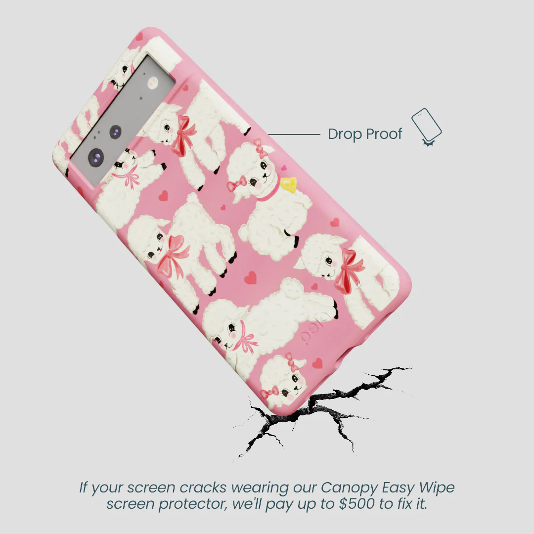 Bubblegum Pink Wool You Be Mine Google Pixel 6 Case - Image 5
