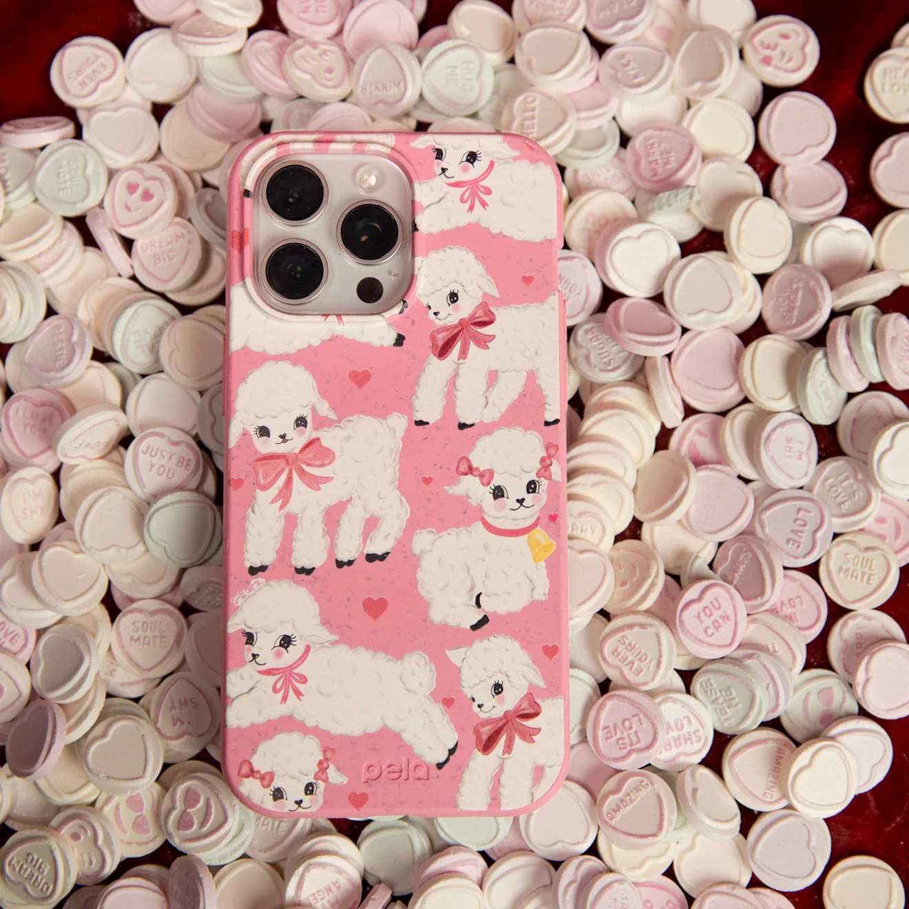Bubblegum Pink Wool You Be Mine Google Pixel 7a Case - Image 2