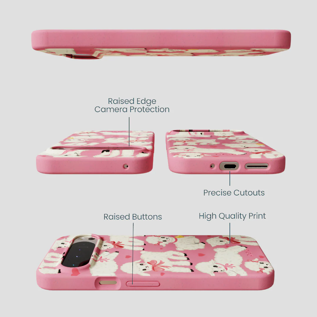 Bubblegum Pink Wool You Be Mine Google Pixel 9 Pro XL Case - Image 3