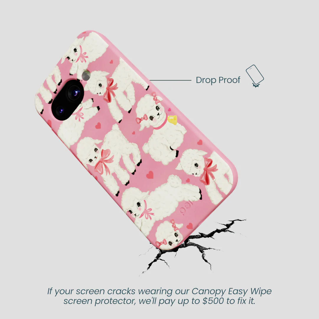 Bubblegum Pink Wool You Be Mine Google Pixel 9a Case - Image 5