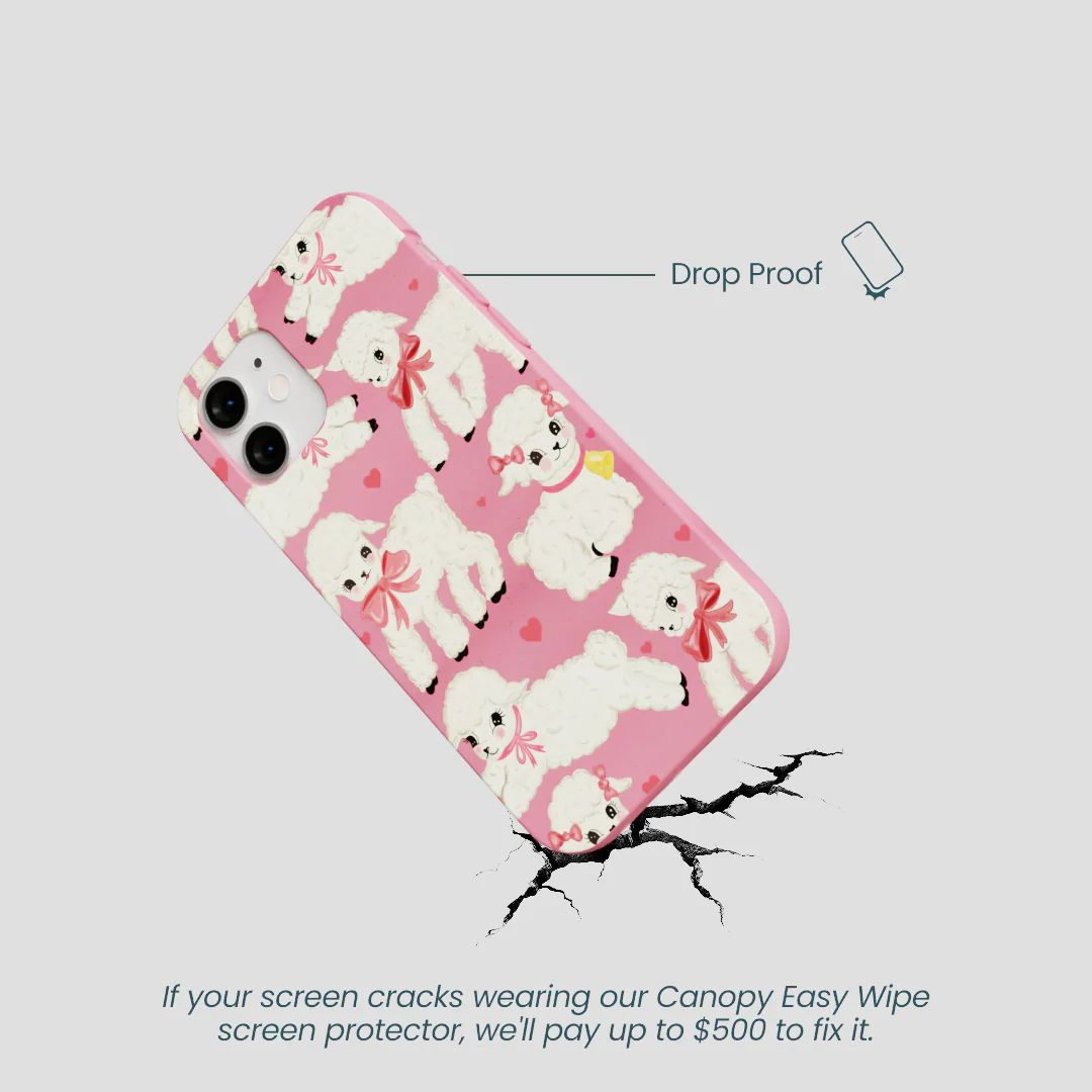 Bubblegum Pink Wool You Be Mine iPhone 12 Mini Case - Image 5