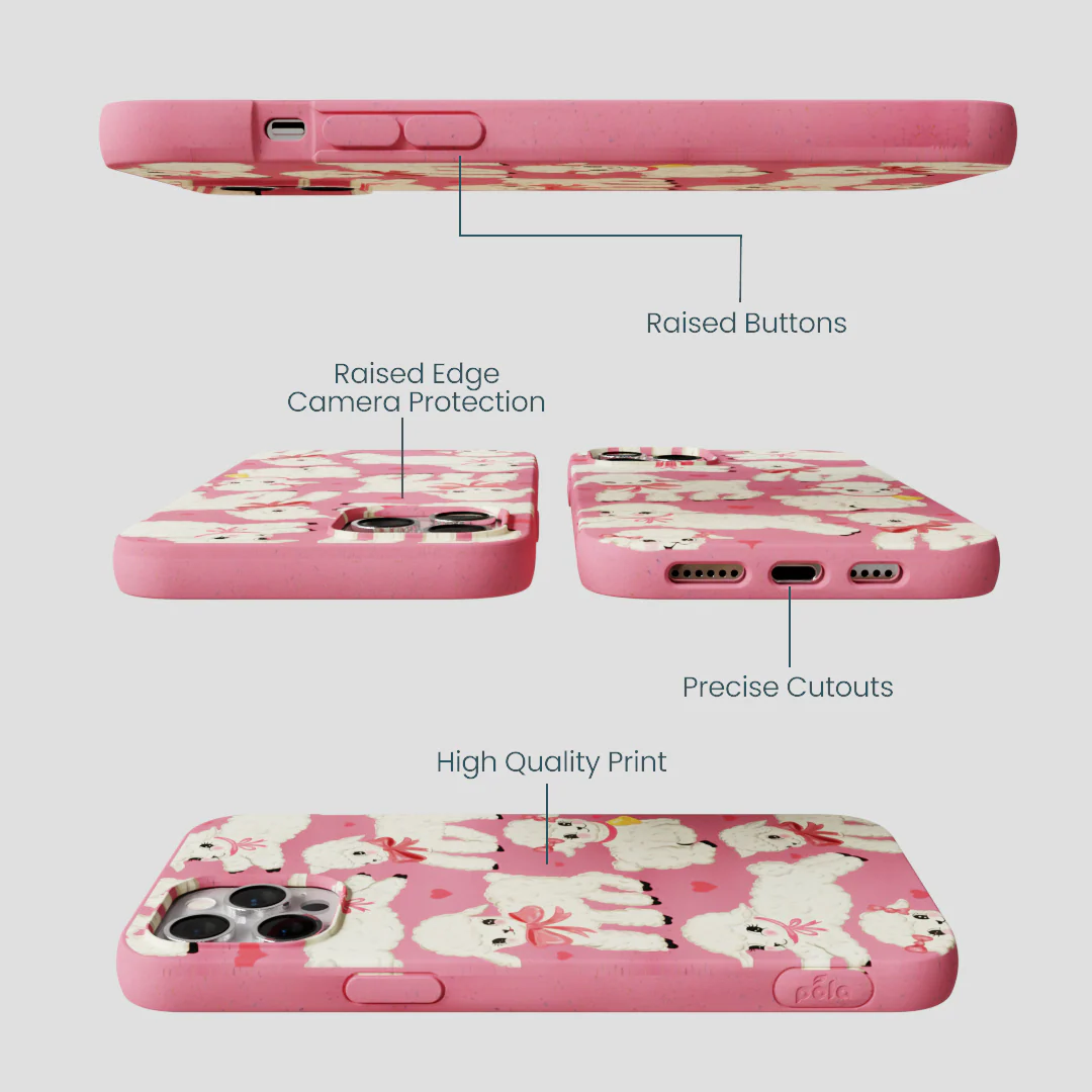 Bubblegum Pink Wool You Be Mine iPhone 12 Pro Max Case - Image 3
