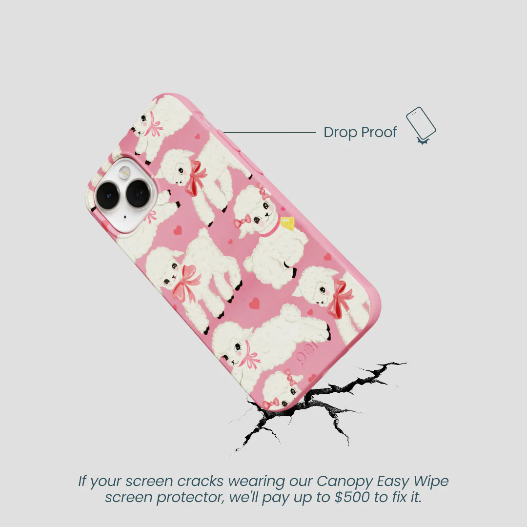 Bubblegum Pink Wool You Be Mine iPhone 13 Mini Case - Image 5
