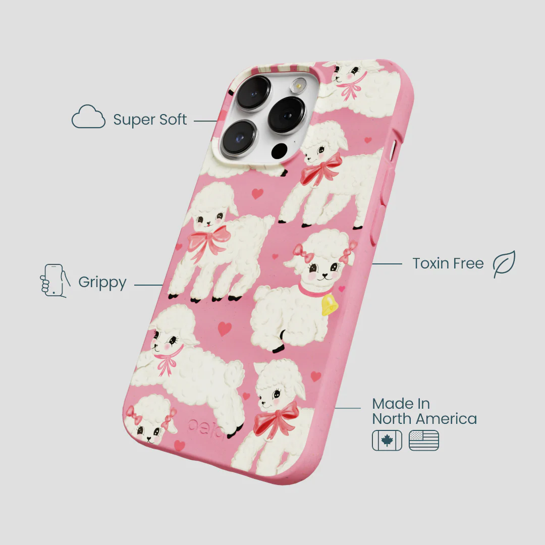 Bubblegum Pink Wool You Be Mine iPhone 13 Pro Max Case - Image 4