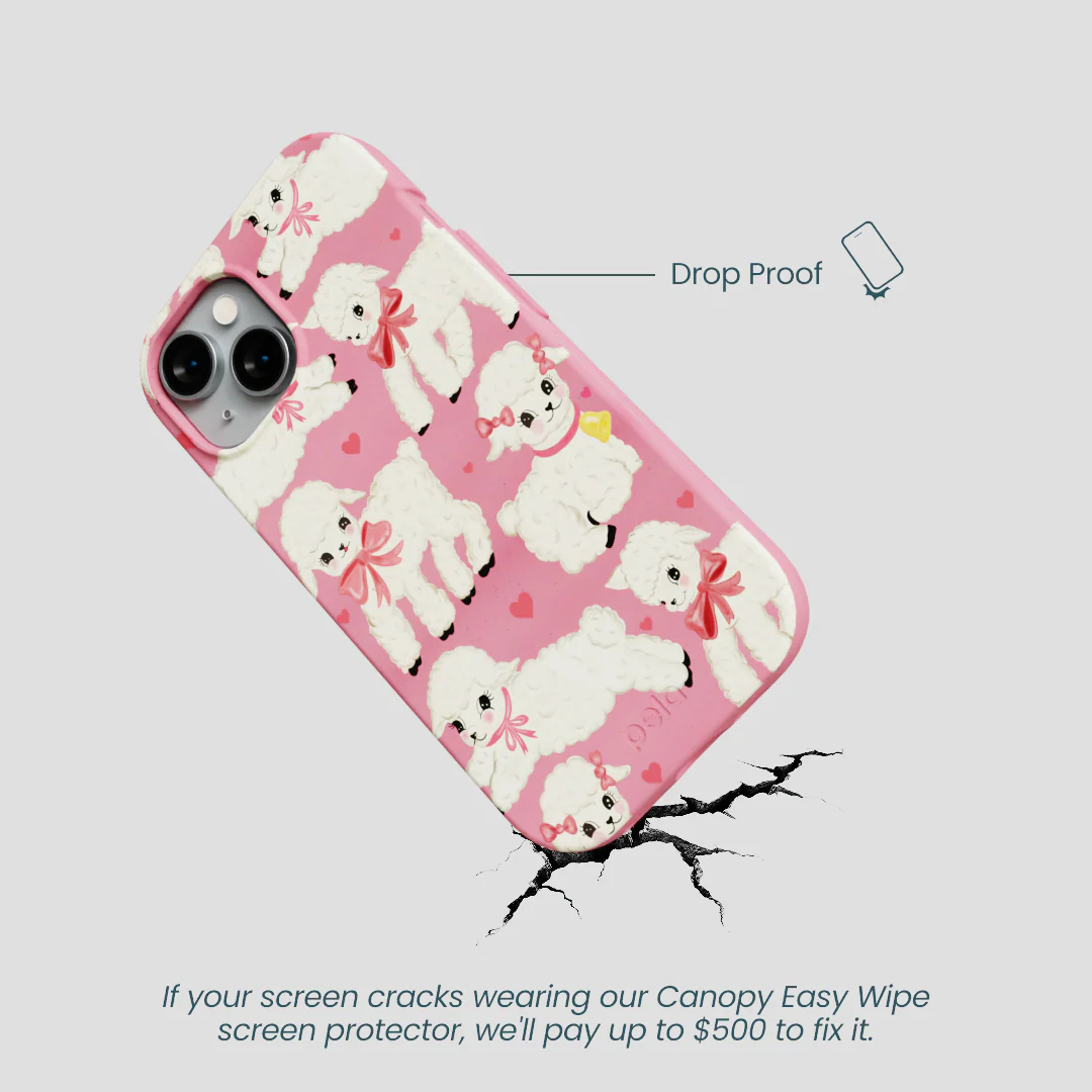 Bubblegum Pink Wool You Be Mine iPhone 14 Case - Image 5