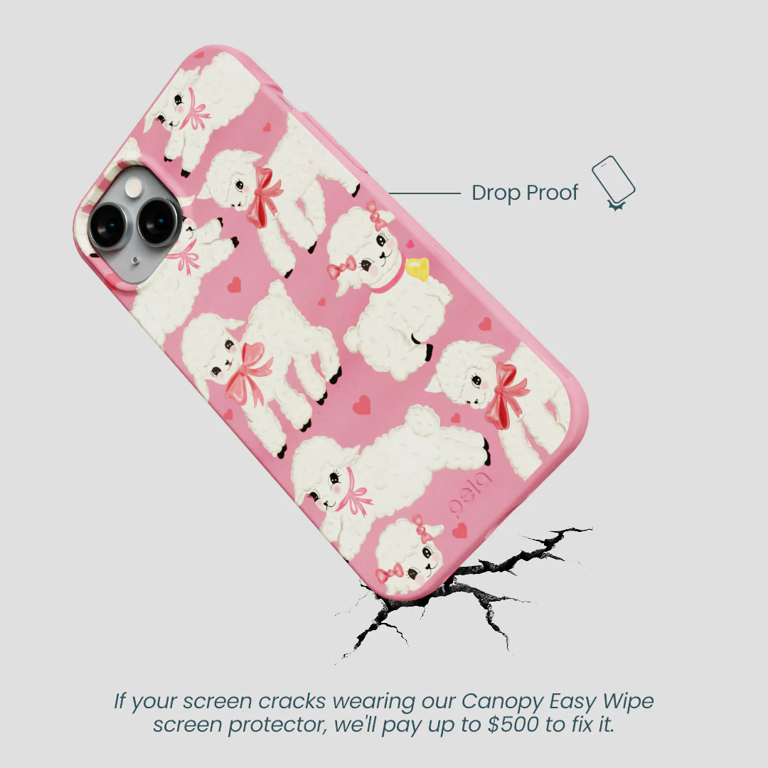 Bubblegum Pink Wool You Be Mine iPhone 14 Plus Case - Image 5