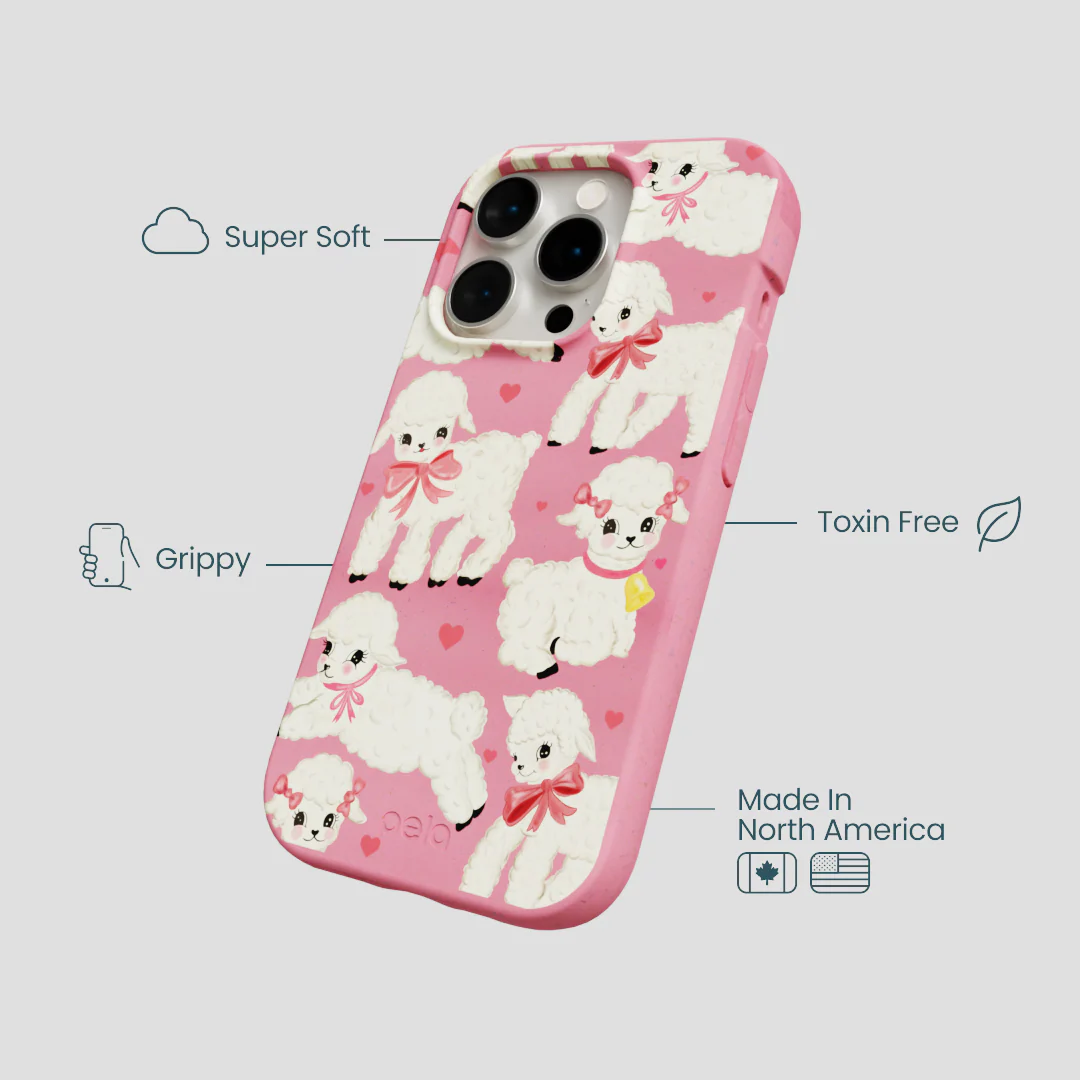 Bubblegum Pink Wool You Be Mine iPhone 14 Pro Case - Image 4