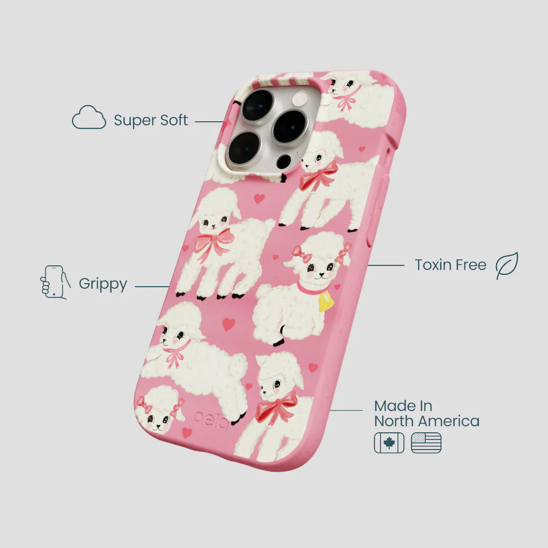 Bubblegum Pink Wool You Be Mine iPhone 15 Pro Case - Image 4