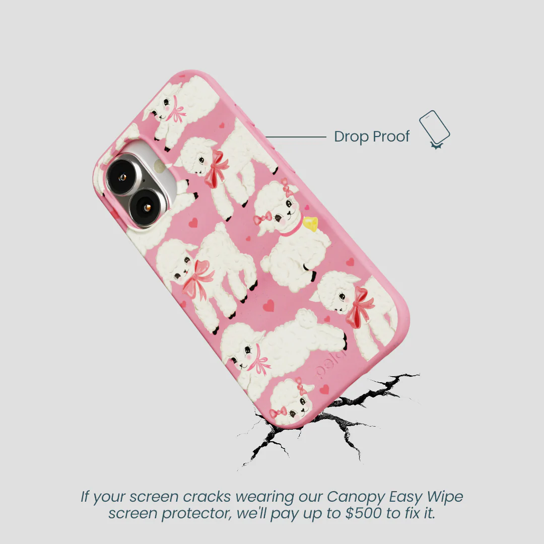 Bubblegum Pink Wool You Be Mine iPhone 16 Case - Image 5