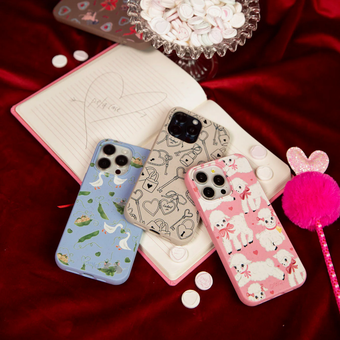Bubblegum Pink Wool You Be Mine iPhone 16 Plus Case - Image 9