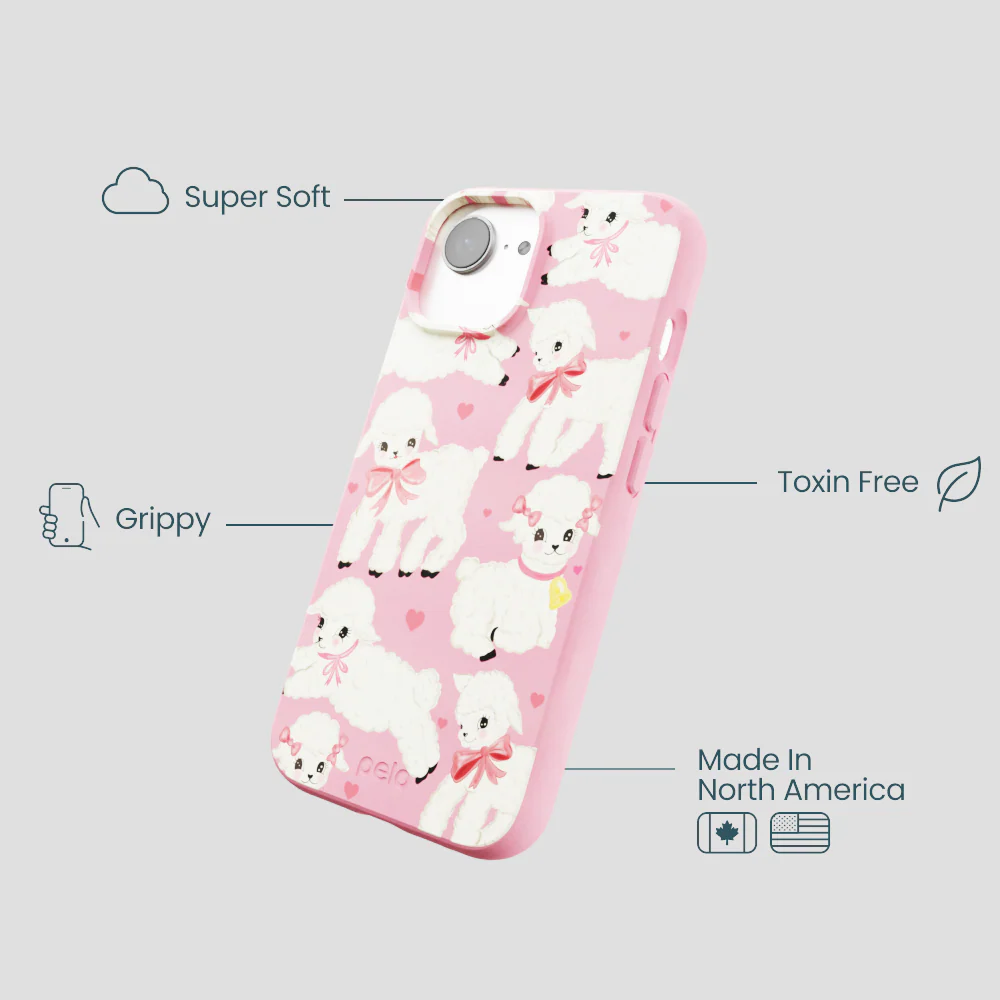 Bubblegum Pink Wool You Be Mine iPhone 16e/17e Case - Image 4