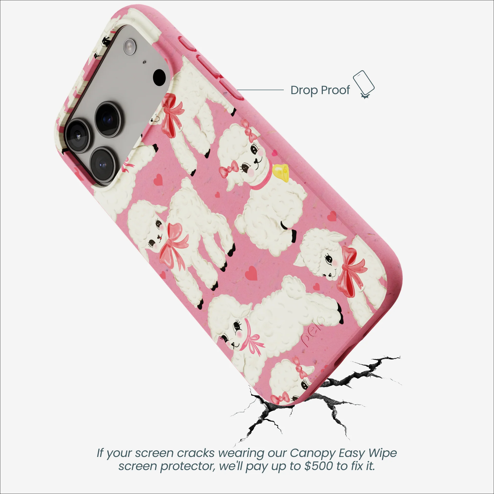 Bubblegum Pink Wool You Be Mine iPhone 17 Pro Max Case - Image 5
