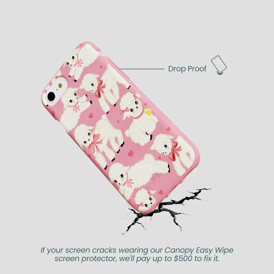 Bubblegum Pink Wool You Be Mine iPhone 6/6s/7/8/SE Case - Image 5