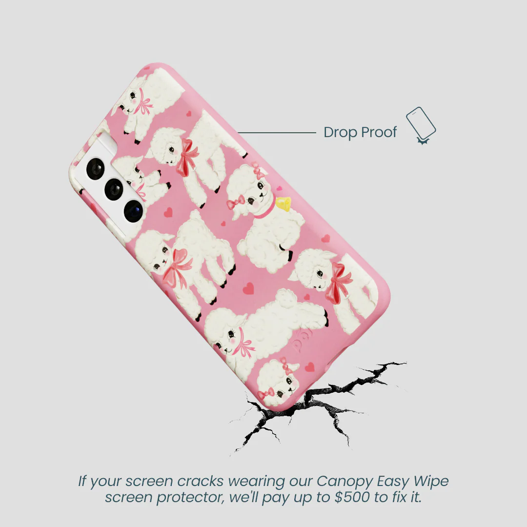 Bubblegum Pink Wool You Be Mine Samsung Galaxy S21 Case - Image 5