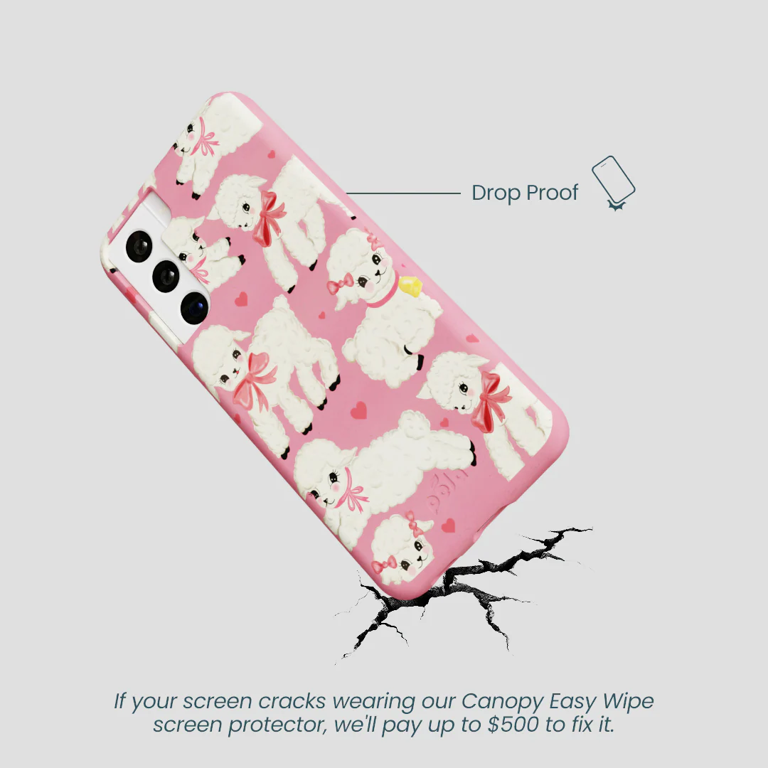 Bubblegum Pink Wool You Be Mine Samsung Galaxy S22 Case - Image 5