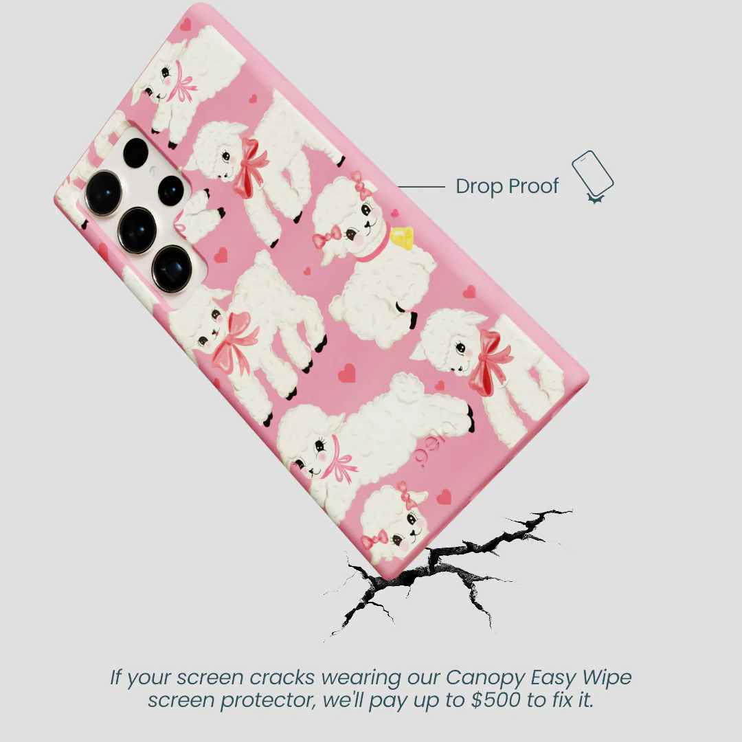 Bubblegum Pink Wool You Be Mine Samsung Galaxy S24 Ultra Case - Image 5