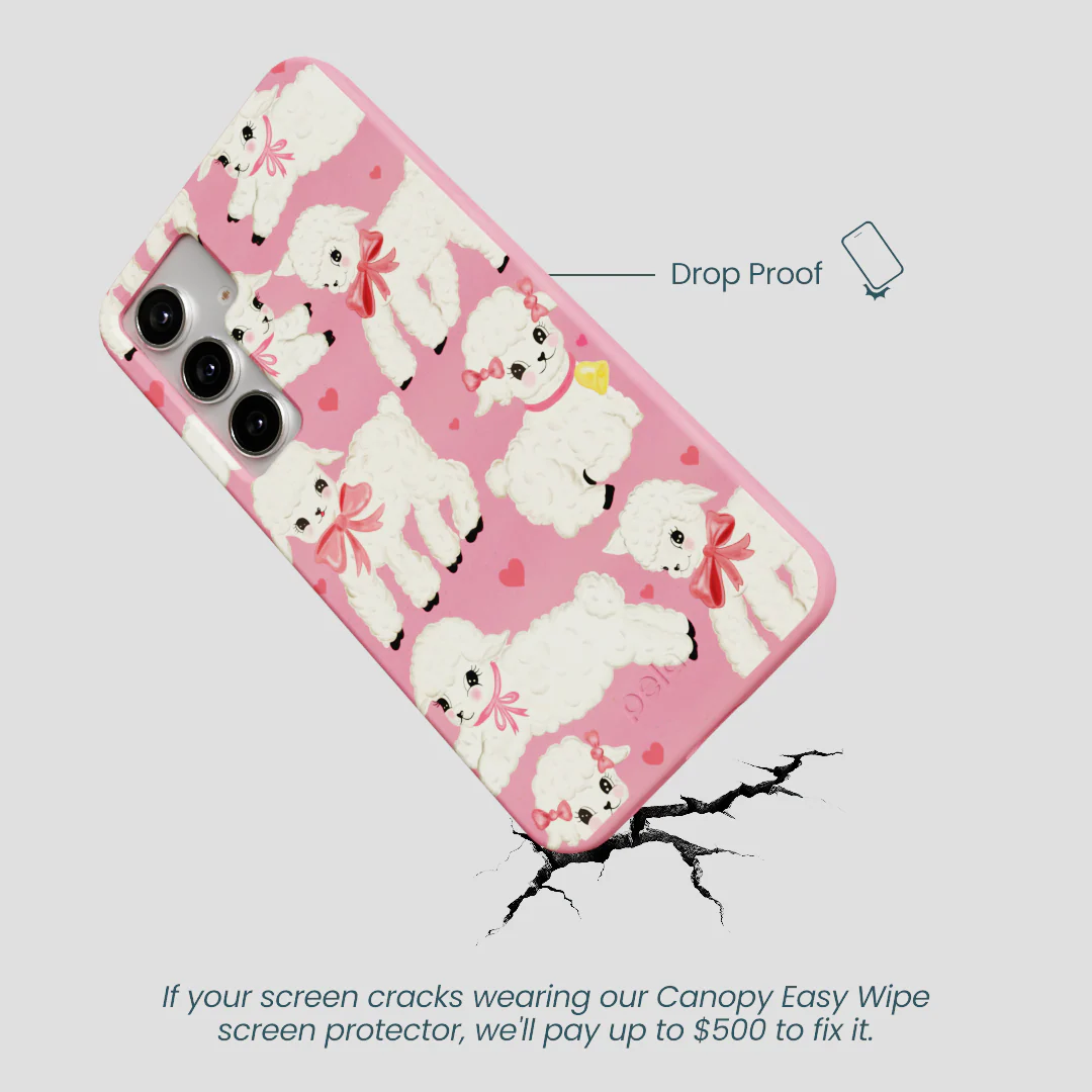 Bubblegum Pink Wool You Be Mine Samsung Galaxy S25+(Plus) Case - Image 5