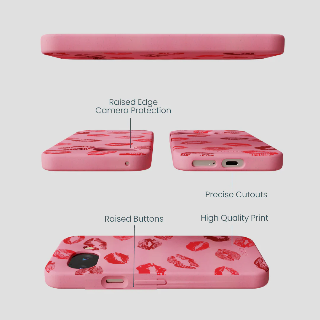 Bubblegum Pink XOXO Google Pixel 9a Case - Image 3
