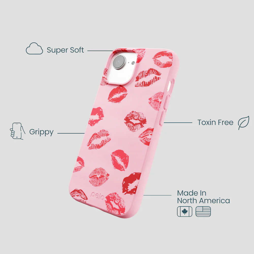 Bubblegum Pink XOXO iPhone 16e/17e Case - Image 4