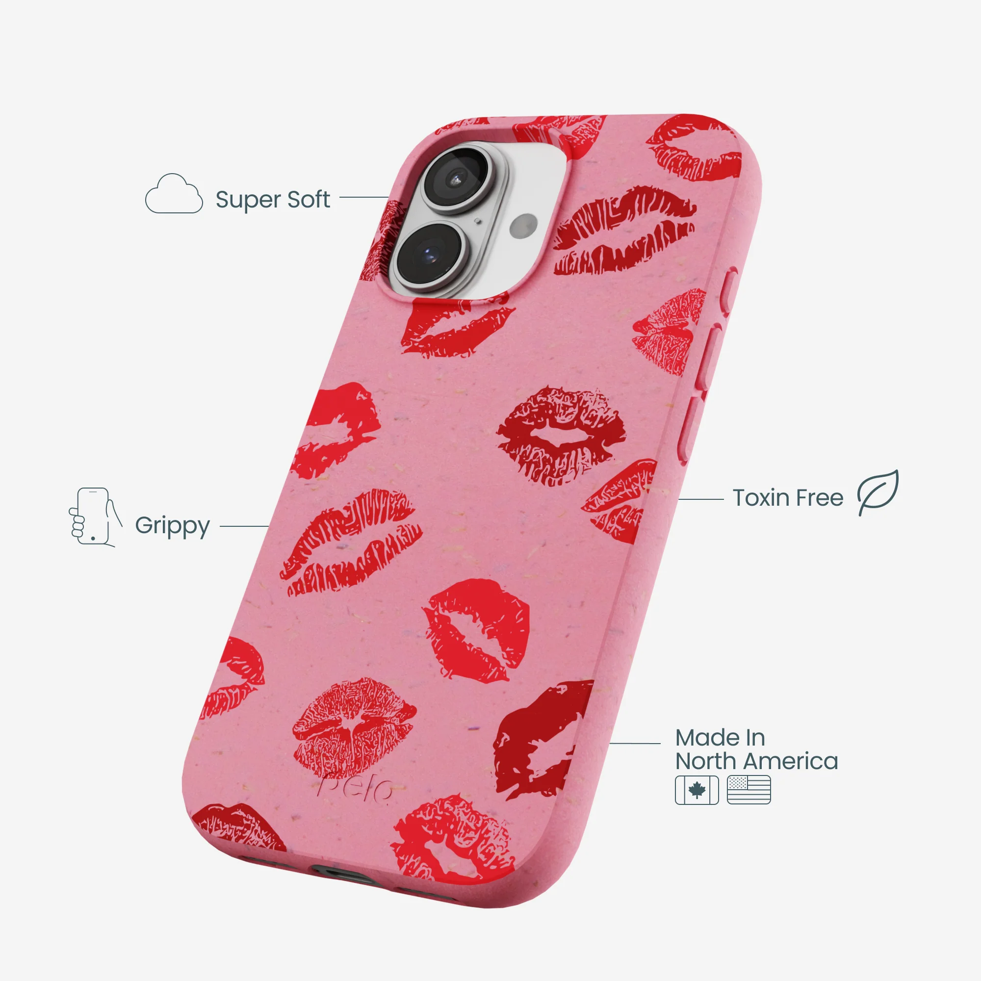 Bubblegum Pink XOXO iPhone 17 Case - Image 4