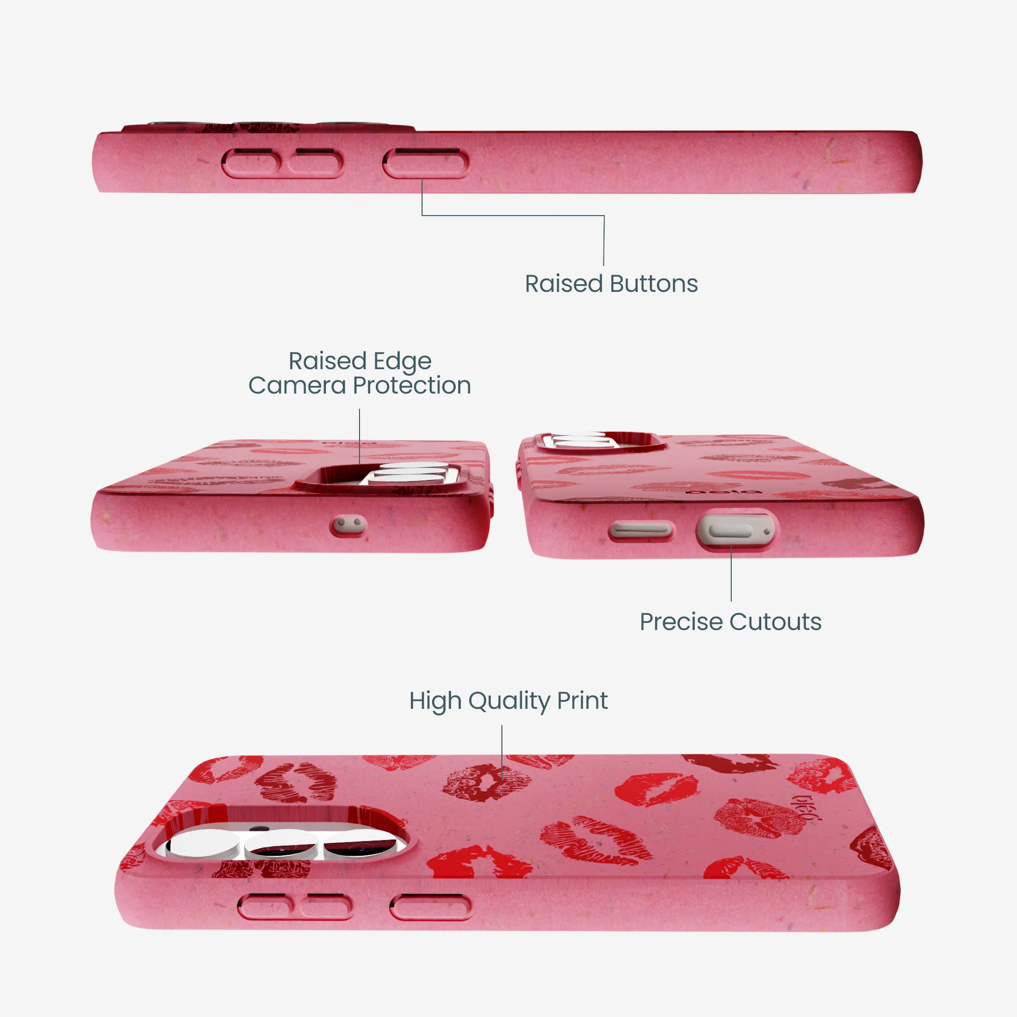Bubblegum Pink XOXO Samsung Galaxy S26 Case - Image 3