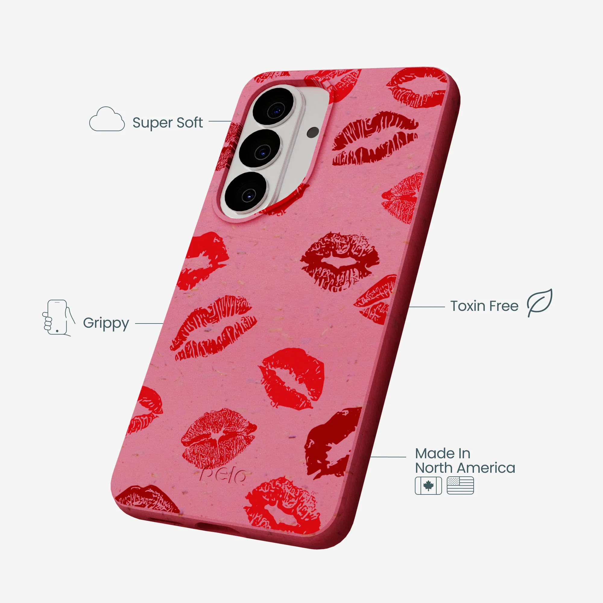 Bubblegum Pink XOXO Samsung Galaxy S26 Case - Image 4