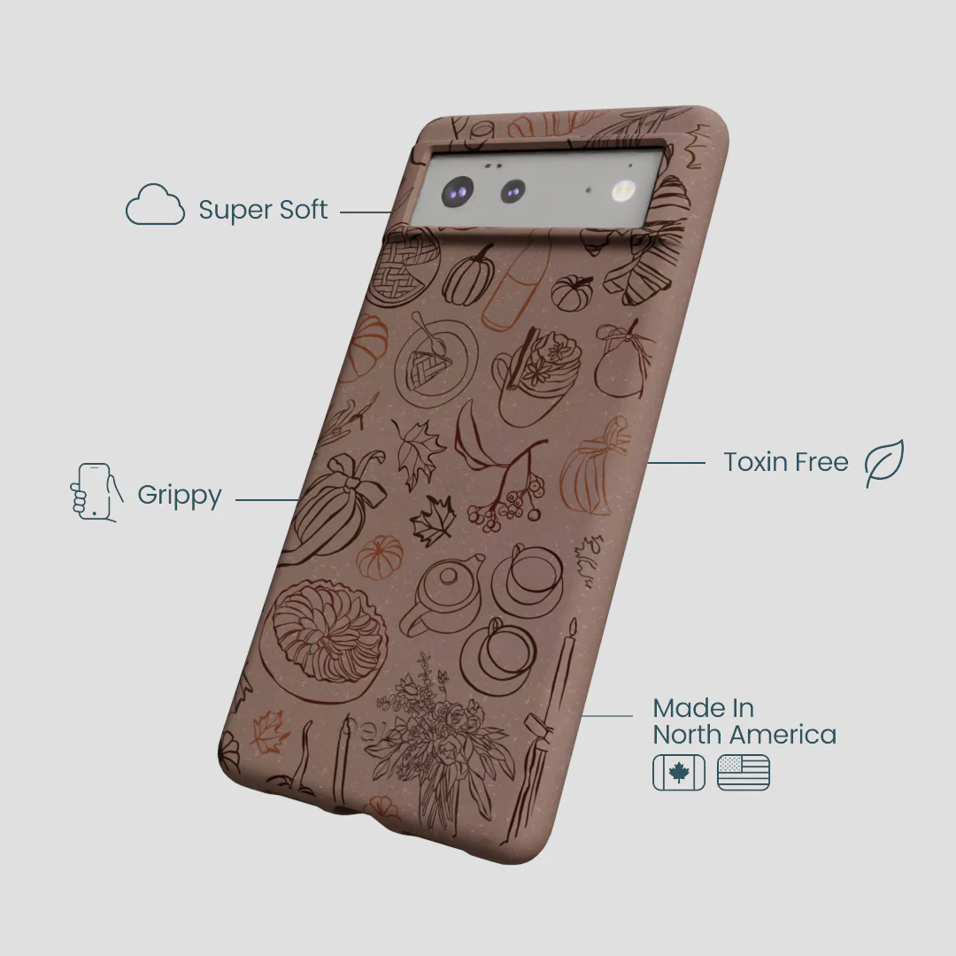 Chocolate Brown Autumn Sweets Google Pixel 6a Case - Image 4