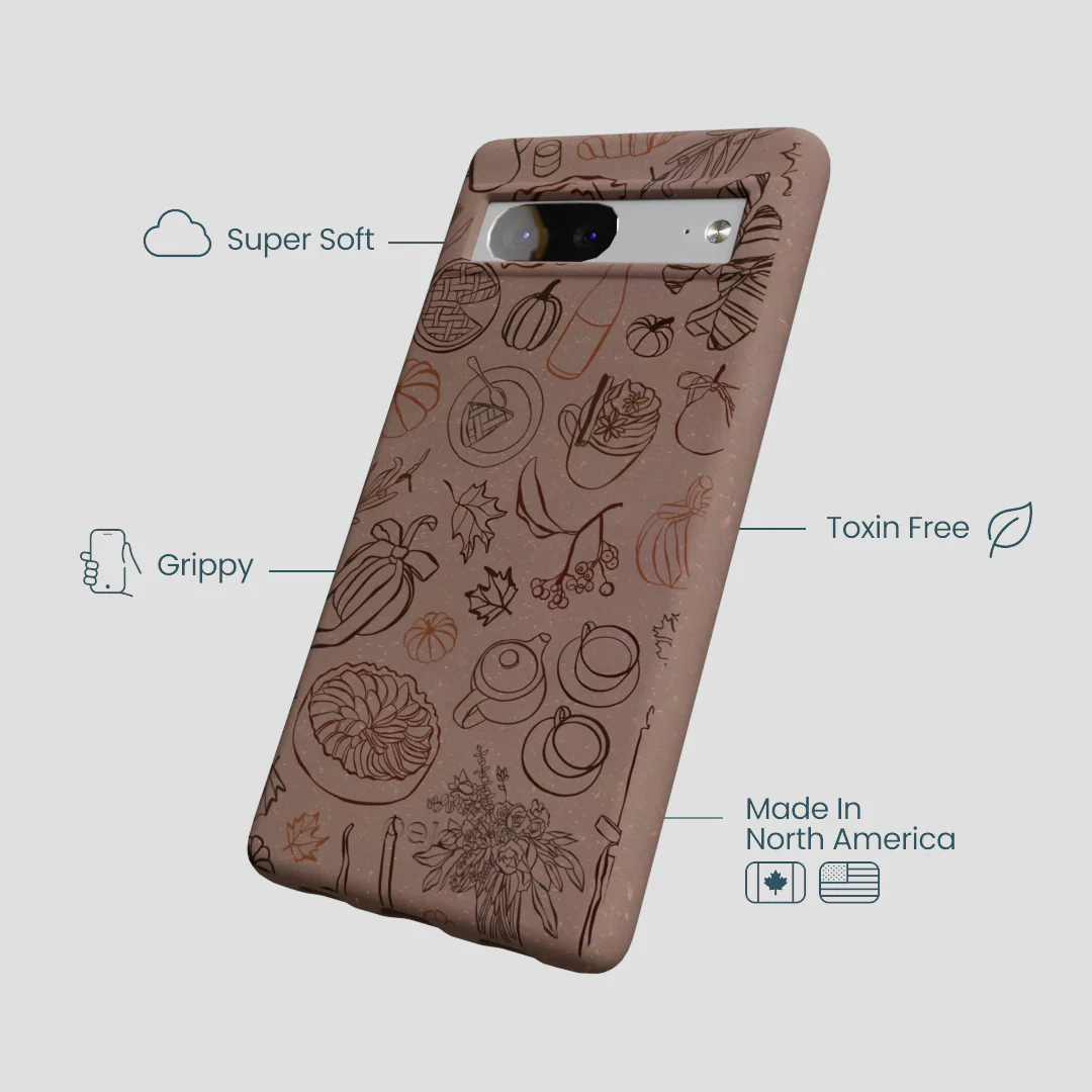 Chocolate Brown Autumn Sweets Google Pixel 7a Case - Image 4