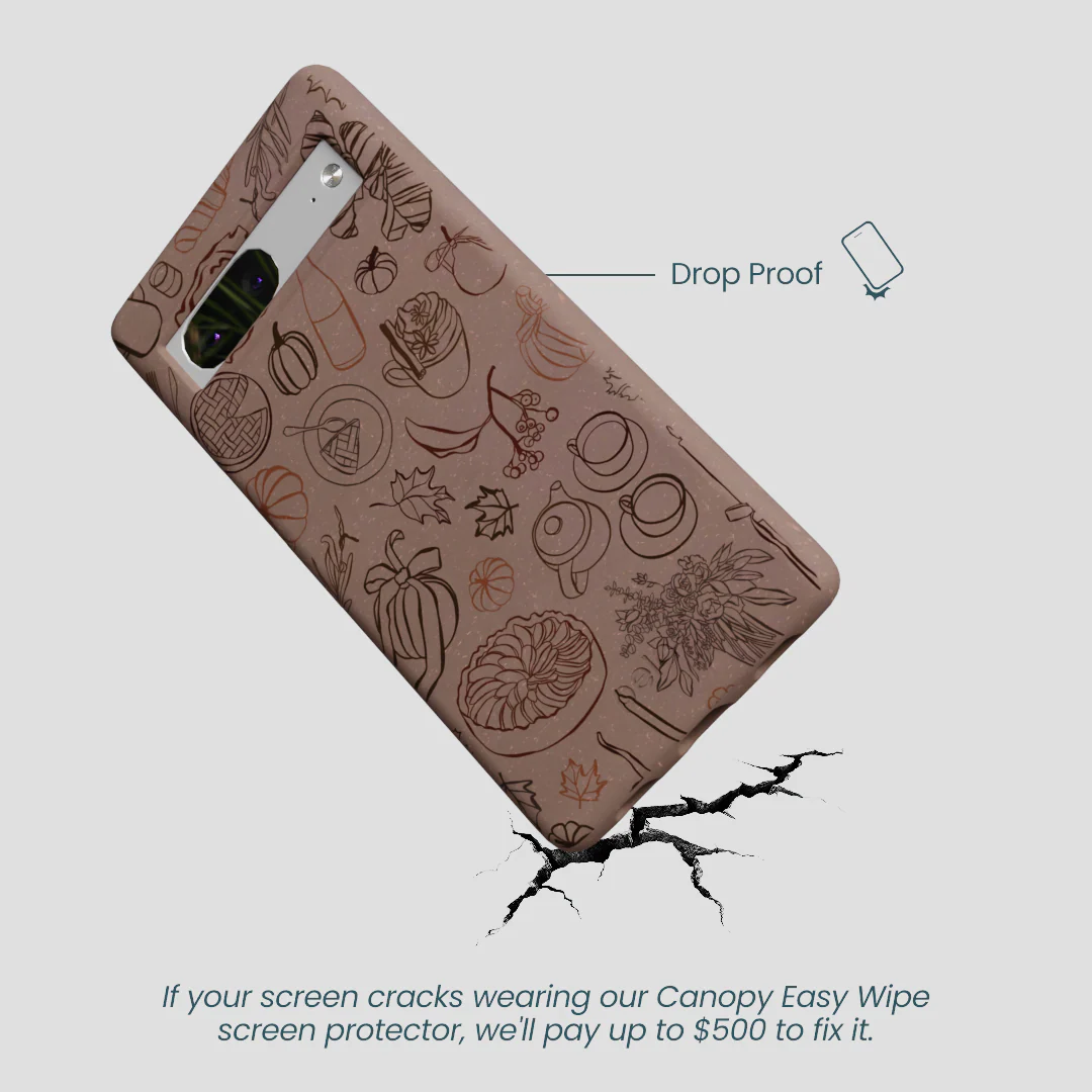 Chocolate Brown Autumn Sweets Google Pixel 7a Case - Image 5
