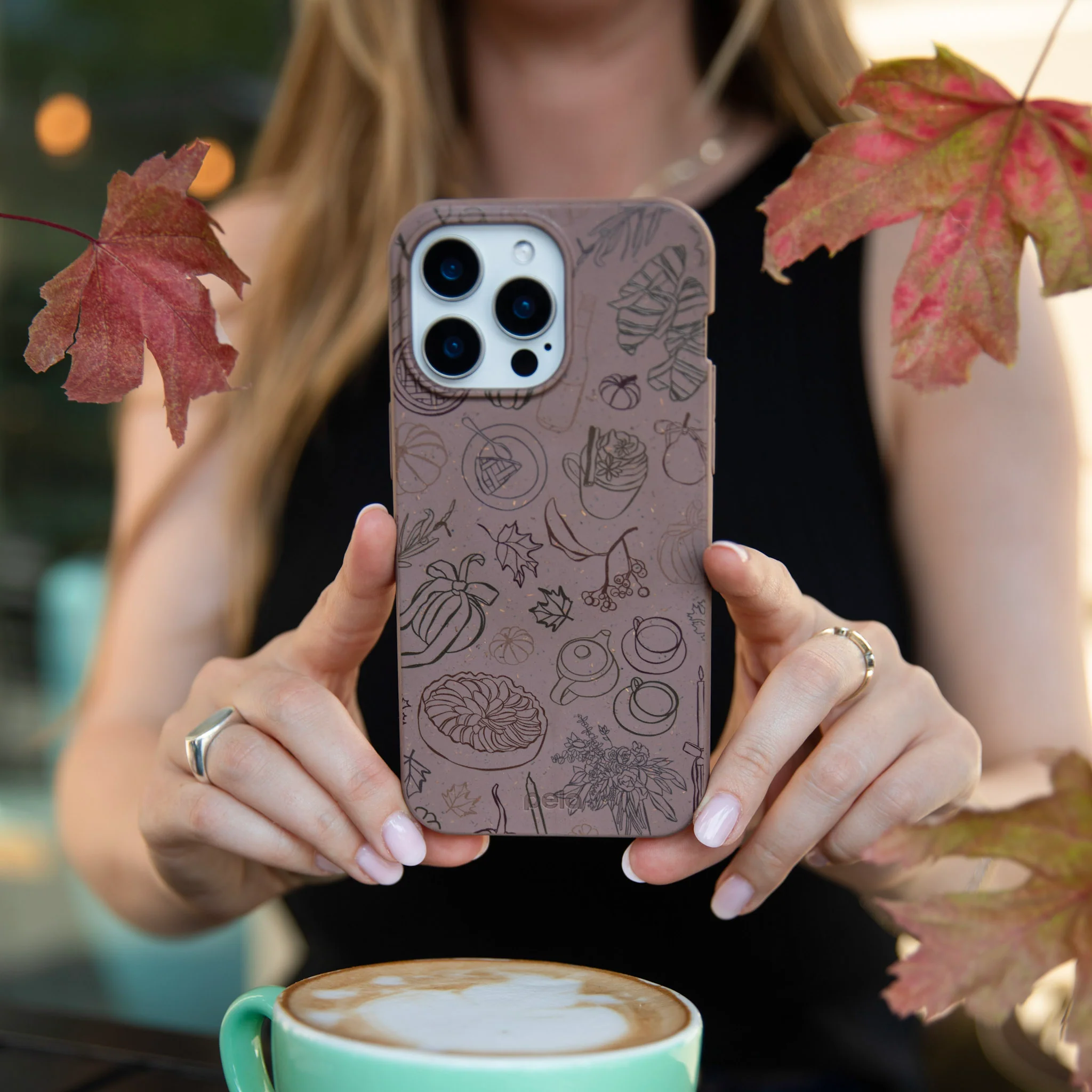 Chocolate Brown Autumn Sweets Google Pixel 7a Case - Image 9