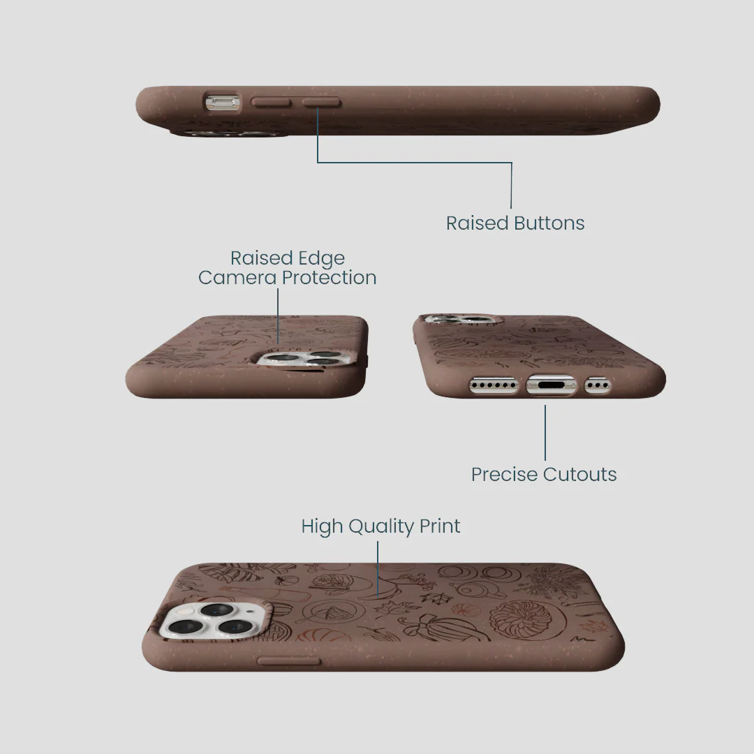 Chocolate Brown Autumn Sweets iPhone 11 Pro Case - Image 3