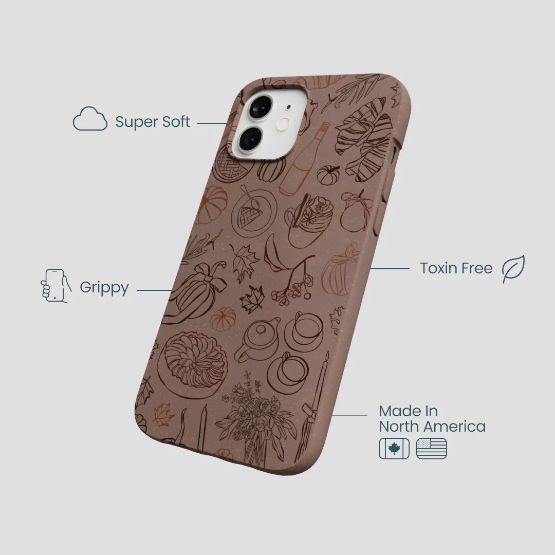 Chocolate Brown Autumn Sweets iPhone 12/ iPhone 12 Pro Case - Image 4