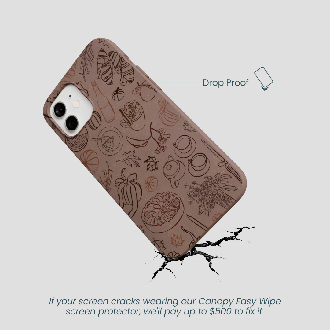 Chocolate Brown Autumn Sweets iPhone 12/ iPhone 12 Pro Case - Image 5