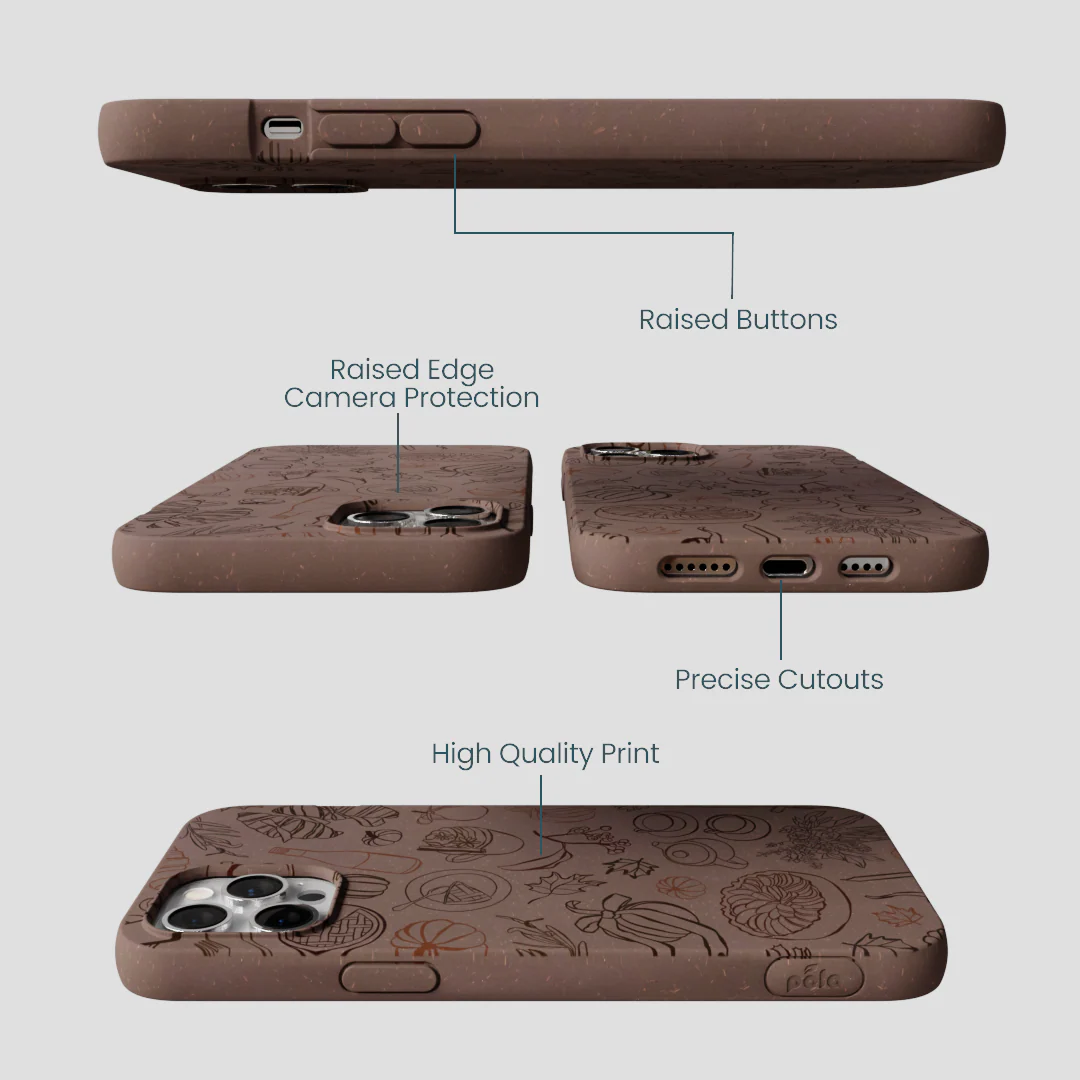 Chocolate Brown Autumn Sweets iPhone 12 Pro Max Case - Image 3
