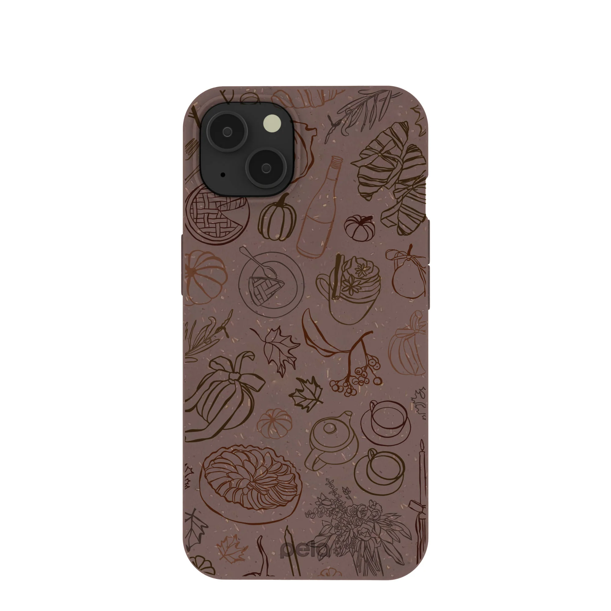 Chocolate Brown Autumn Sweets iPhone 13 Case