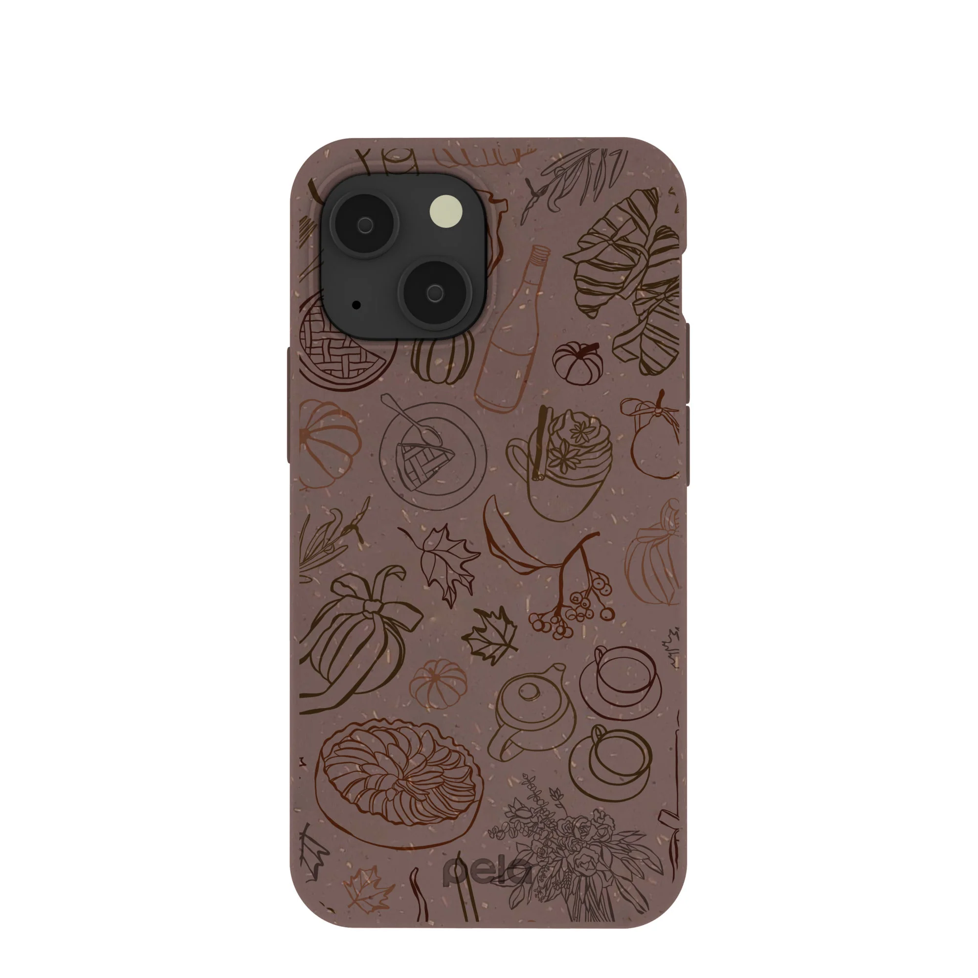 Chocolate Brown Autumn Sweets iPhone 13 Mini Case