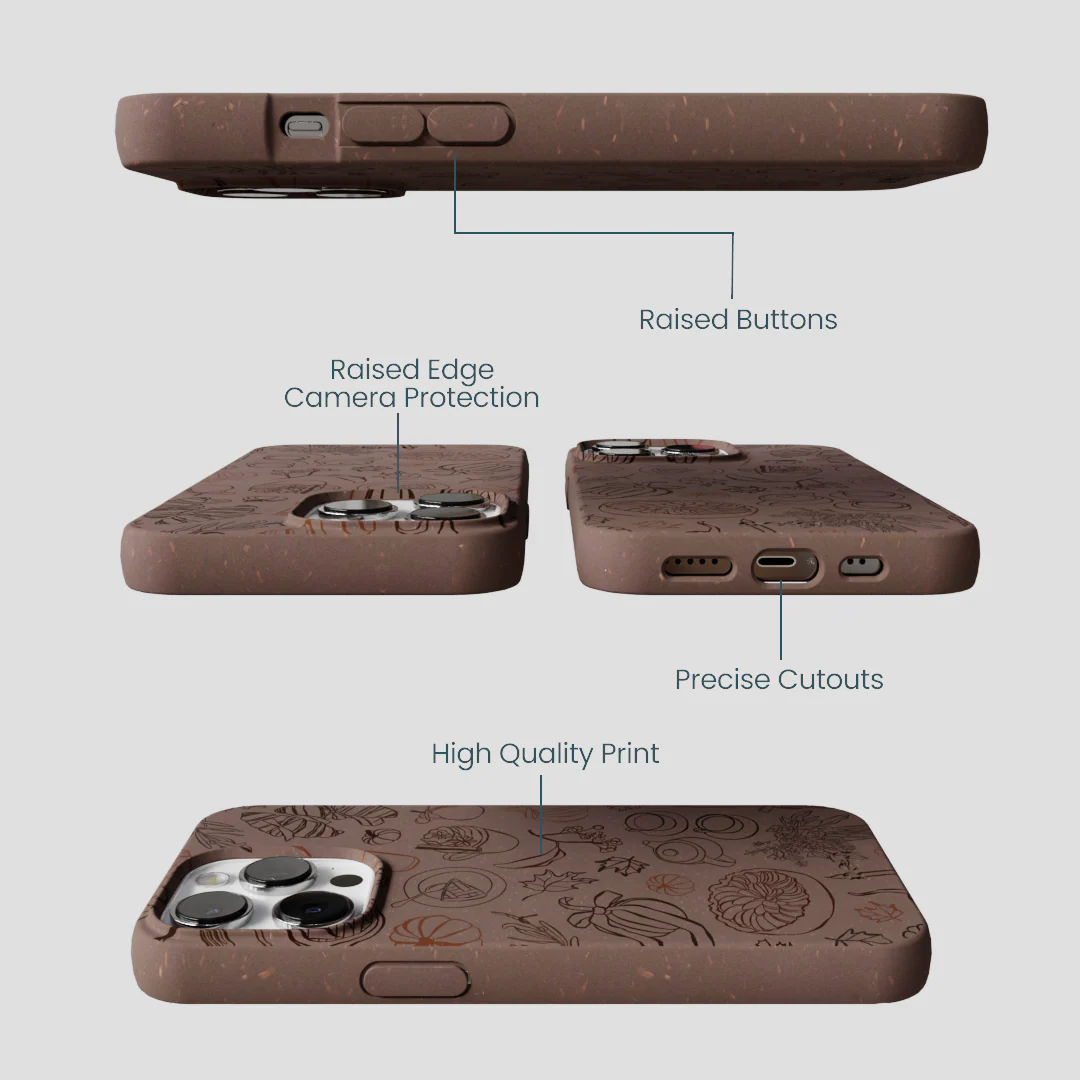 Chocolate Brown Autumn Sweets iPhone 13 Pro Max Case - Image 3