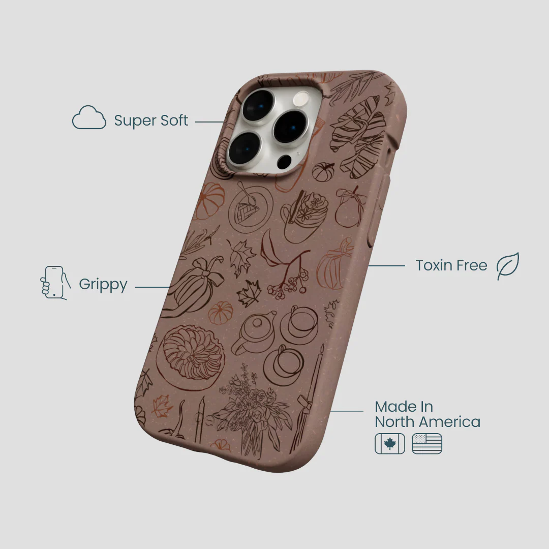Chocolate Brown Autumn Sweets iPhone 14 Pro Case - Image 4