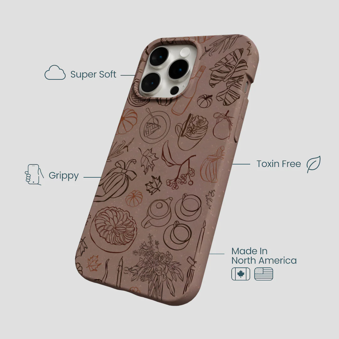 Chocolate Brown Autumn Sweets iPhone 14 Pro Max Case - Image 4