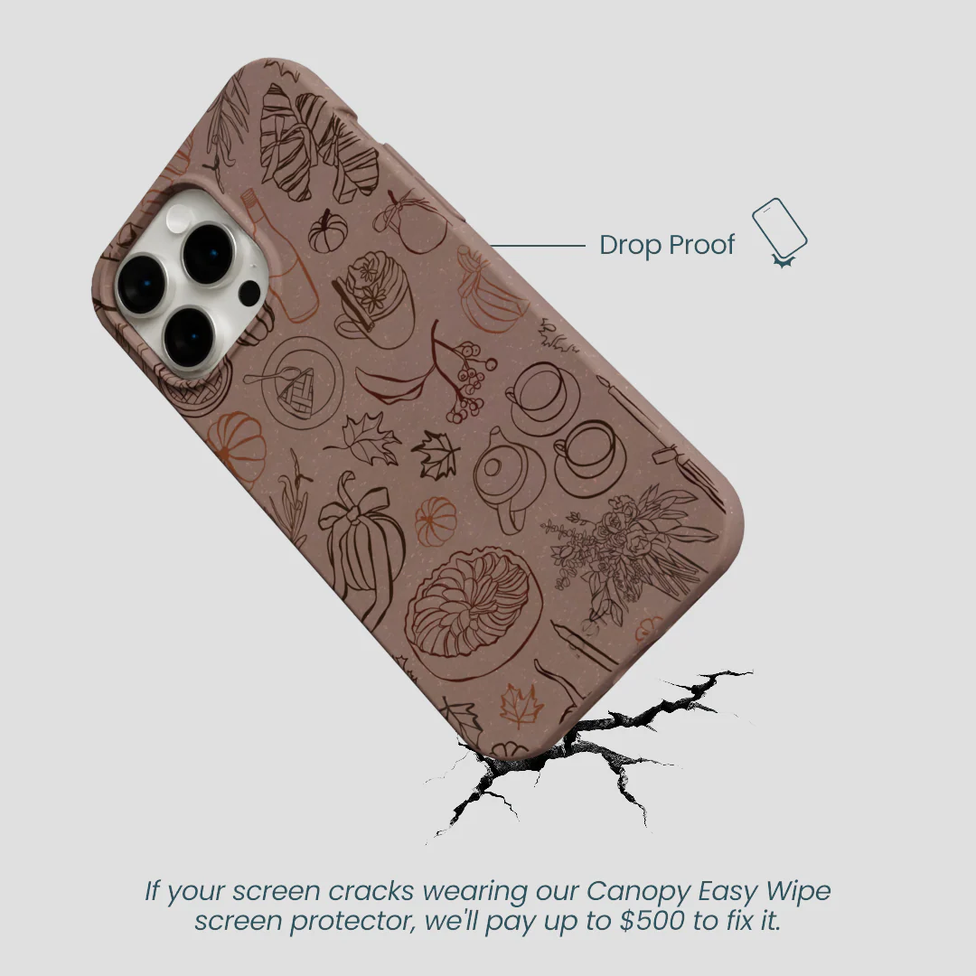 Chocolate Brown Autumn Sweets iPhone 14 Pro Max Case - Image 5