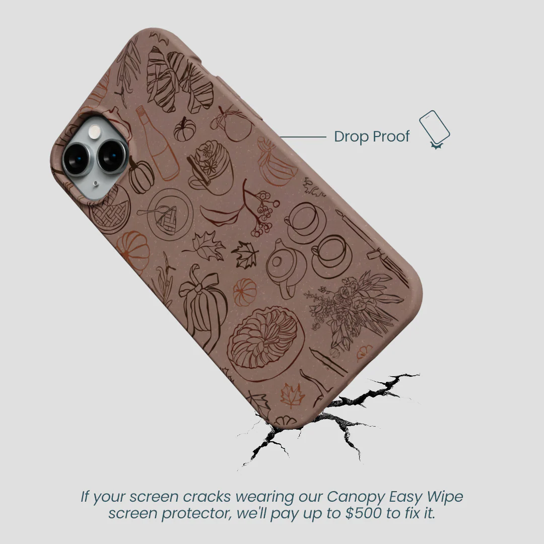 Chocolate Brown Autumn Sweets iPhone 15 Plus Case - Image 5