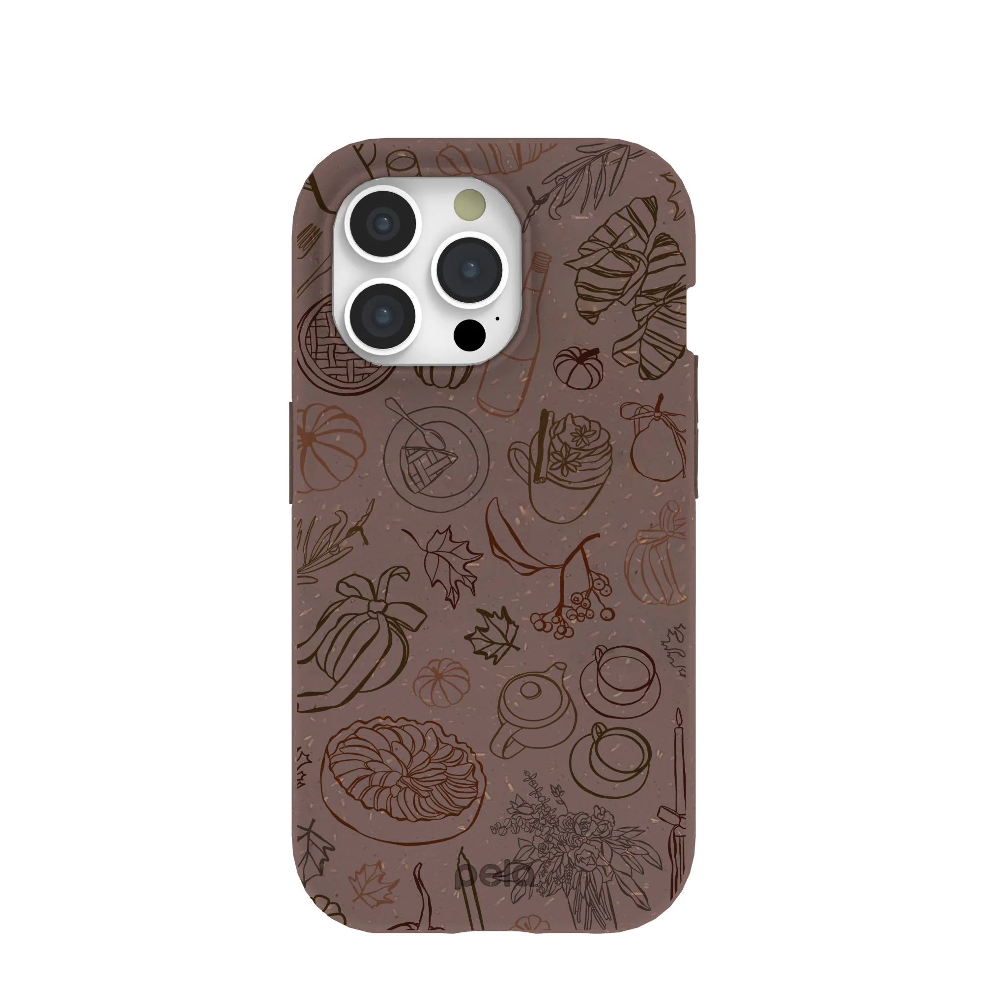Chocolate Brown Autumn Sweets iPhone 15 Pro Case