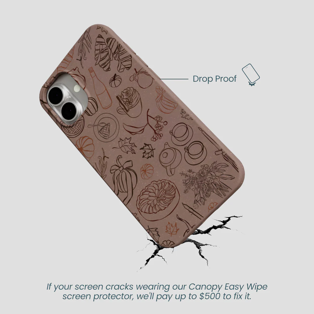 Chocolate Brown Autumn Sweets iPhone 16 Plus Case - Image 5